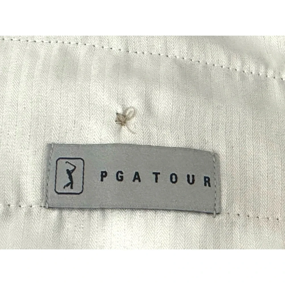 PGA‎ Tour Men's Golf Bermuda Lightweight Shorts Tan/Beige Size 34